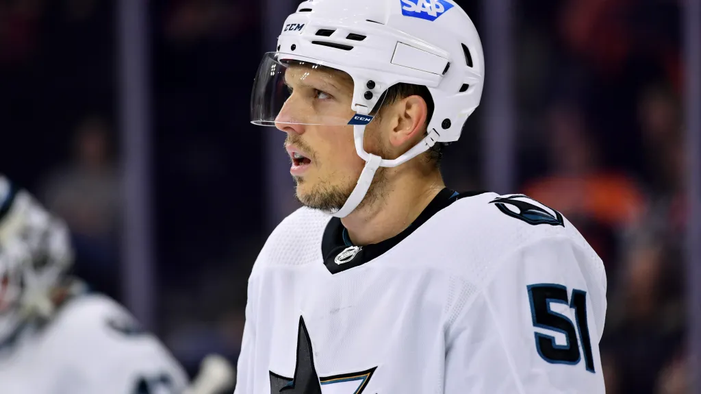 Radim Šimek v dresu San Jose Sharks