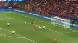 Gól v utkání Španělsko - Turecko: Morata - 1:0 (34. min.)
