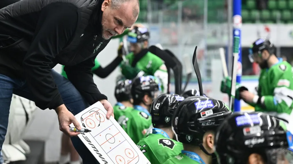 Richard Král na střídačce Mladé Boleslavi