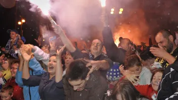 Mistrovské oslavy v centru Liberce