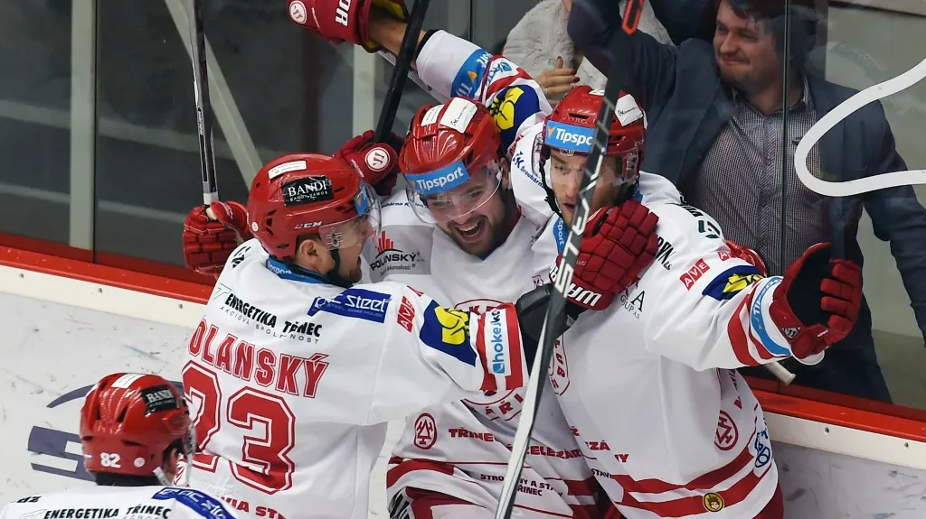 Radost třineckých hokejistů