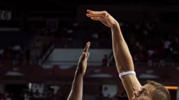Basketbalový zápas USA-Litva