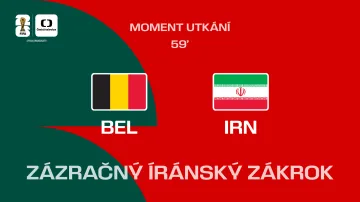 Moment utkání: Zázračný zákrok íránského brankáře proti Belgii