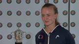 Krejčíková po vítězství na Roland Garros: Při slavení jsem byla radši opatrná