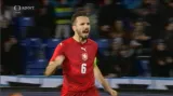 Gól v utkání Česko - Srbsko: Sivok - 1:0 (17. min.)