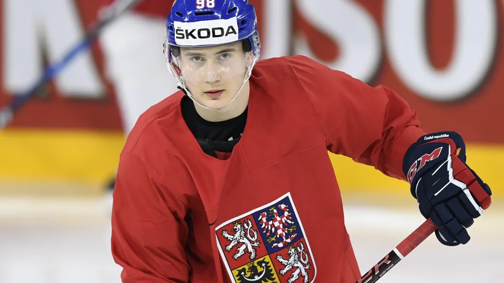 Martin Nečas na tréninku národního týmu 