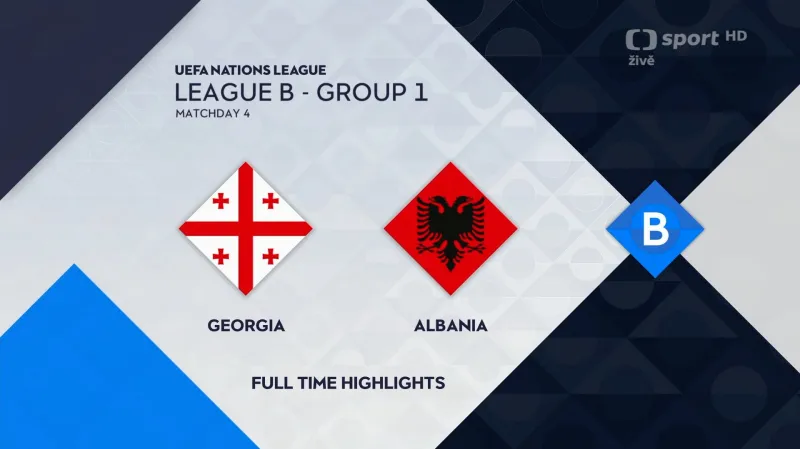 Sestřih utkání Gruzie – Albánie