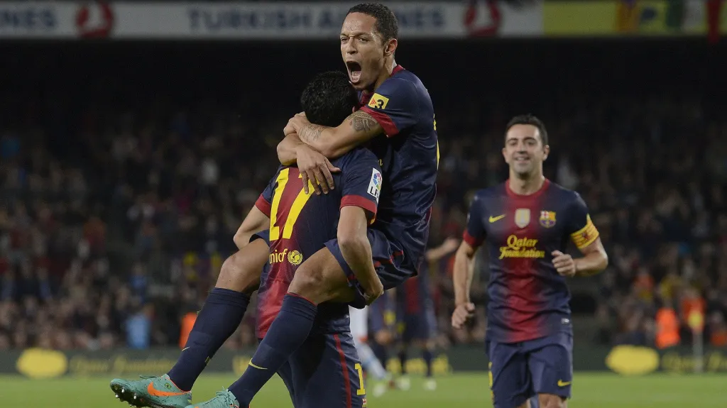 Radost hráčů Barcelony