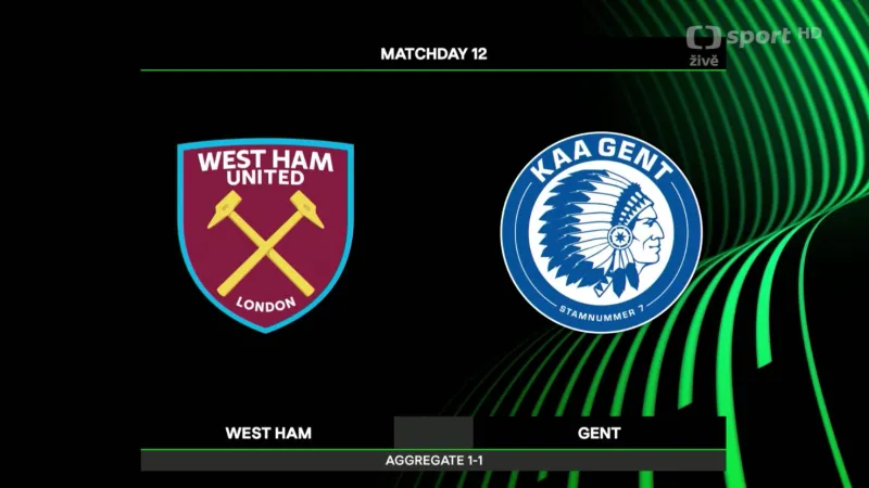 Sestřih utkání West Ham United - Gent