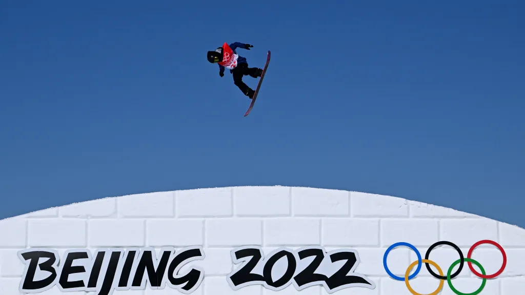 Šárka Pančochová v kvalifikaci slopestylu v Pekingu