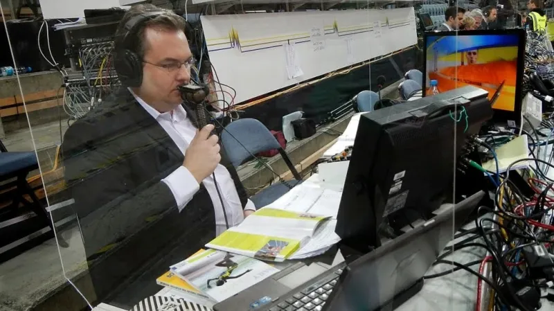 Michal Dusík v roli komentátora