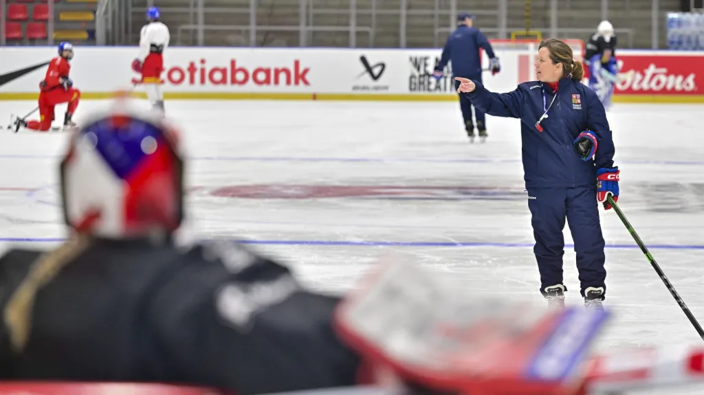 Trénink českých hokejistek