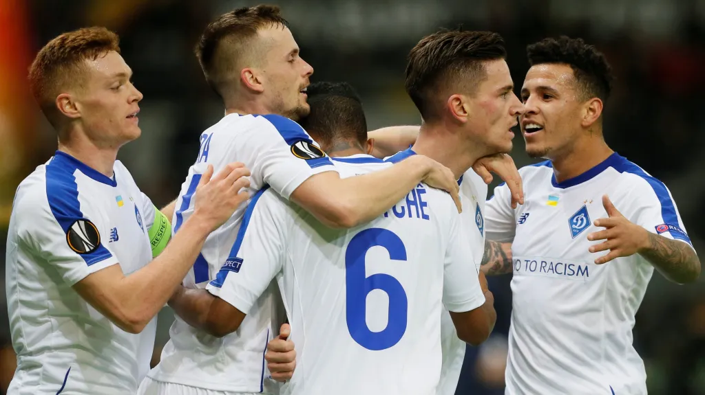 Radost fotbalistů Dynama Kyjev