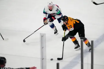 Dominik Kahun v utkání proti USA