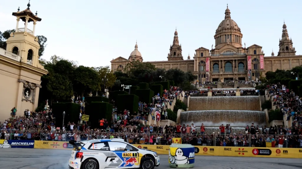 Sebastien Ogier na Katalánské rallye