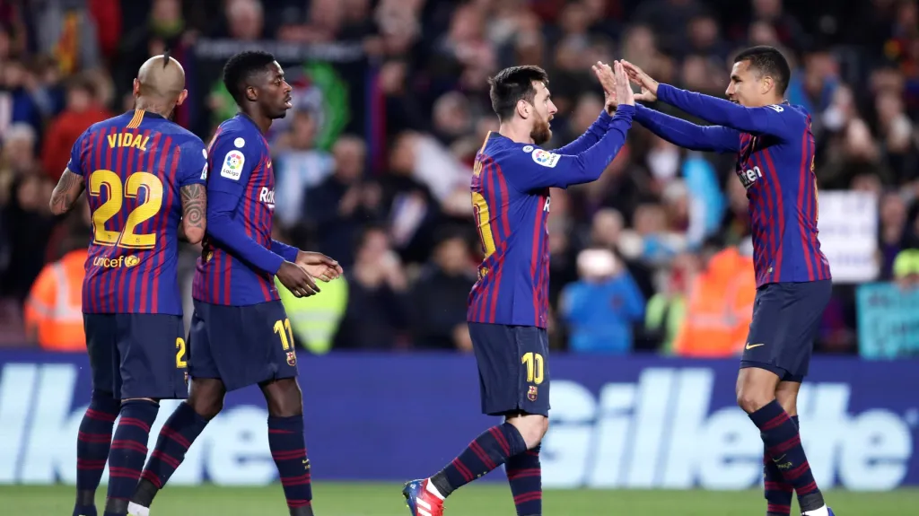 Fotbalisté Barcelony v Copa del Rey