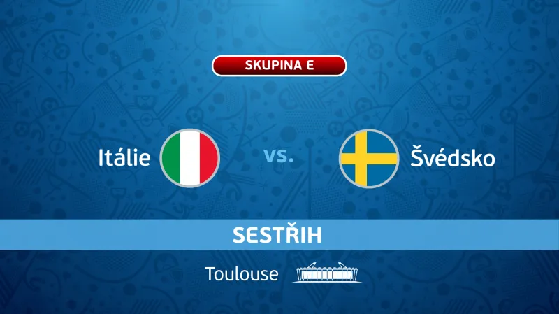 Sestřih utkání Itálie - Švédsko