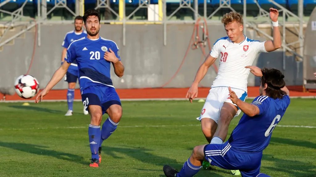 Antonín Barák v utkání se San Marinem
