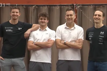 Zleva: Schweiner, Trousil, Tomatis a Perušič