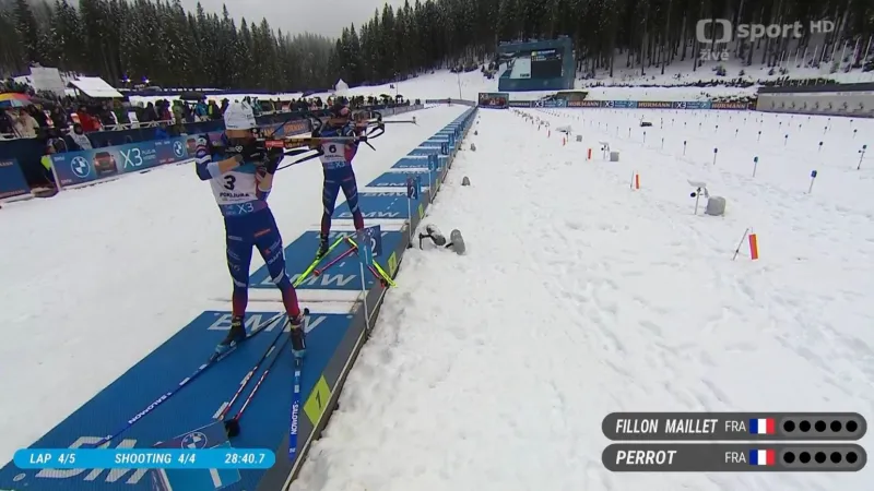 Sestřih závodu s hromadným startem biatlonistů SP v Pokljuce