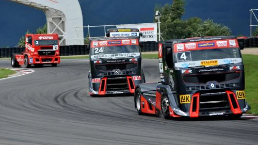 Závod mistrovství Evropy tahačů