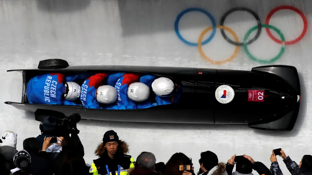 Český čtyřbob pod vedením Dominika Dvořáka