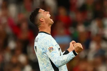 Cristiano Ronaldo slaví svůj jubilejní gól