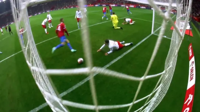 Gól v utkání Polsko – Česko: Souček – 1:1 (49. min.)