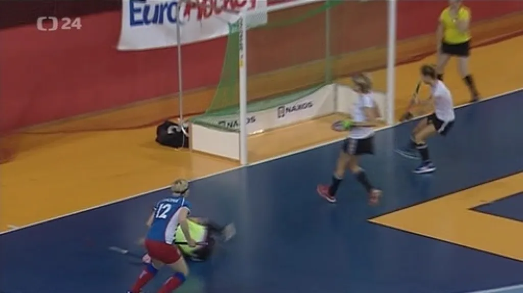 Sestřih utkání pozemních hokejistek Česko - Německo