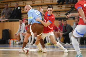 Utkání české futsalové reprezentace s Belgií
