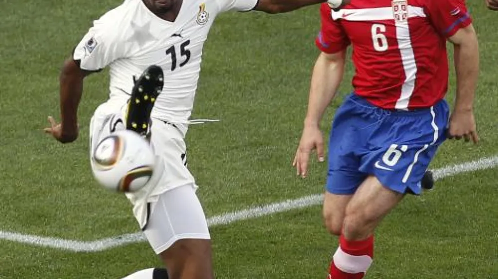 Zápas Srbsko - Ghana