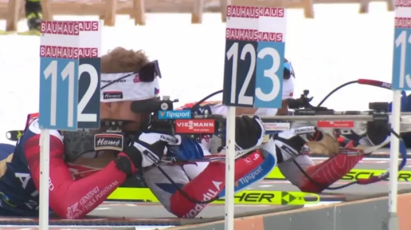 Čeští biatlonisté se v Le Grand Bornand chystají na promáčený sprint