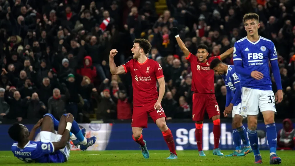 Diogo Jota dvěma góly rozhodl o vítězství Liverpoolu nad Leicesterem