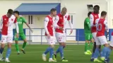Gól v utkání Slavia Praha - Peking Kuo-an: Mešanovič - 4:0 (48. min.)