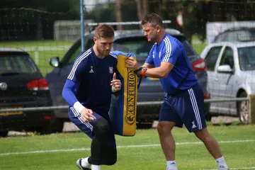 Tomáš Holý během tréninku v Ipswichi