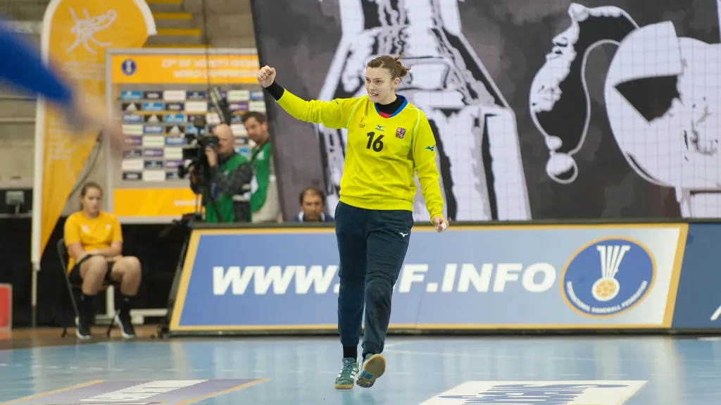 Brankářka české reprezentace Lucie Satrapová