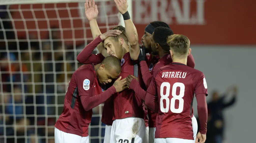 Radost fotbalistů Sparty