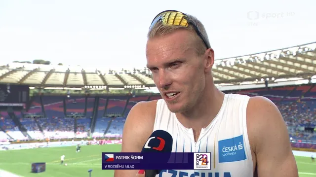 Rozběh na 400m s ohlasem Patrika Šorma