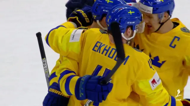 Gól v utkání Švédsko - Švýcarsko: Nyquist - 1:1 (18. min.)