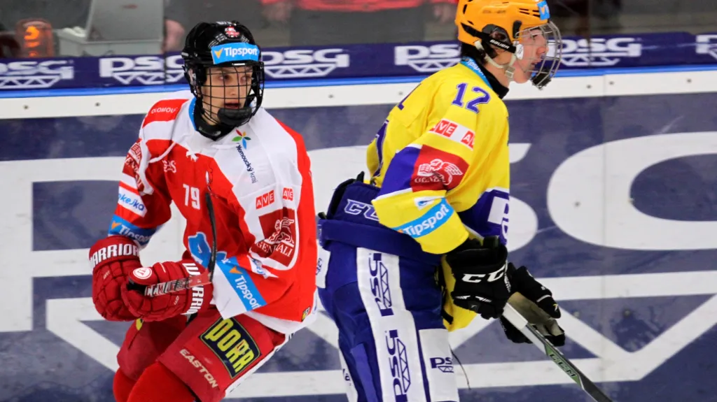 Mladíci v extralize: olomoucký Galvas (vlevo) a zlínský Chytil