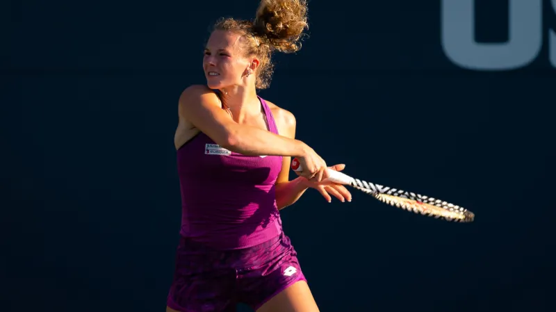 Kateřina Siniaková na turnaji WTA v Bronxu