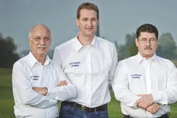 Lékařský tým stáje Kaťuša: Besnati, Klimaschka, Michajlov