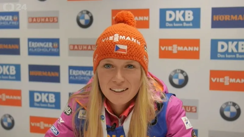 Puskarčíková slaví životní úspěch. Ve stíhačce skončila třetí