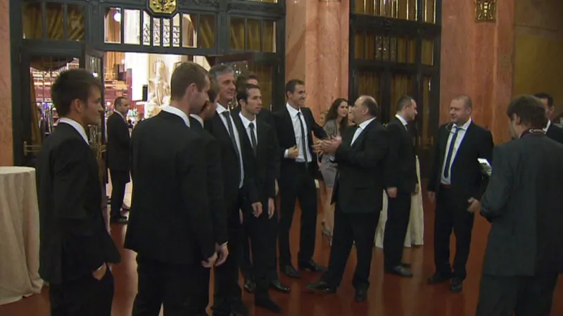 Oslavy po finále Davis Cupu