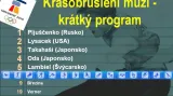 Pořadí krasobruslařů po krátkém programu