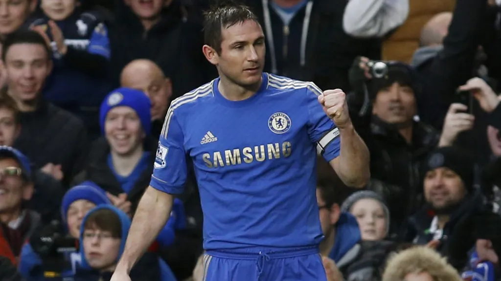 Frank Lampard slaví 200. gól v dresu Chelsea