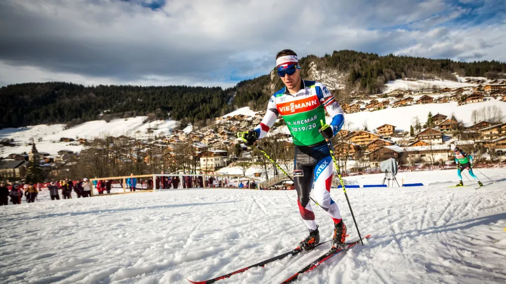 Michal Krčmář zkouší měkkou trať v Le Grand Bornand