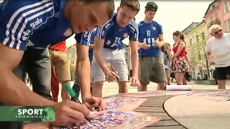 Ostravští volejbalisté oslavují extraligový titul