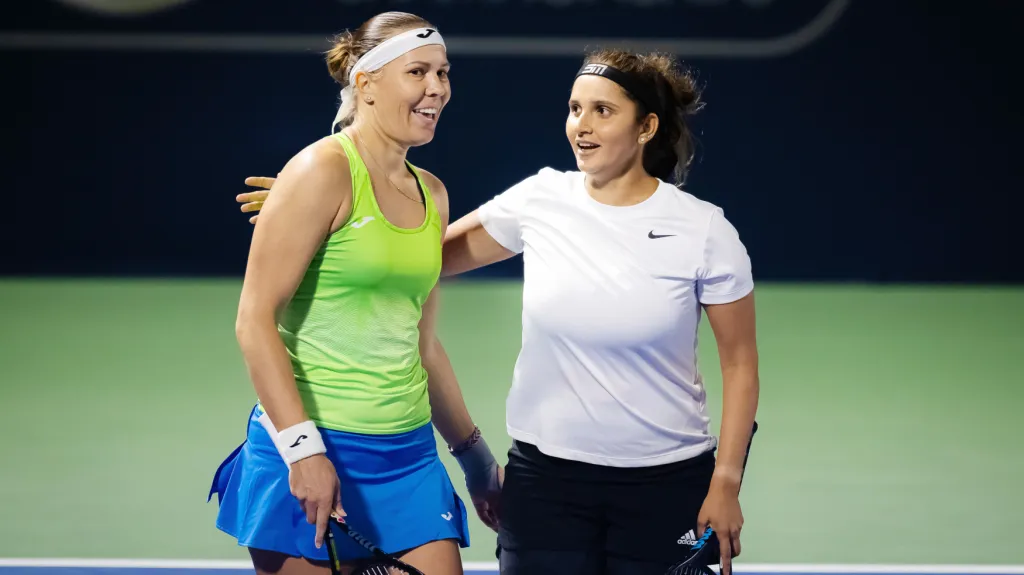 Lucie Hradecká a Sania Mirzaová 