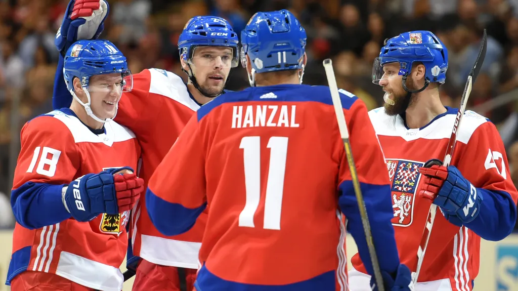 Radost českých hokejistů